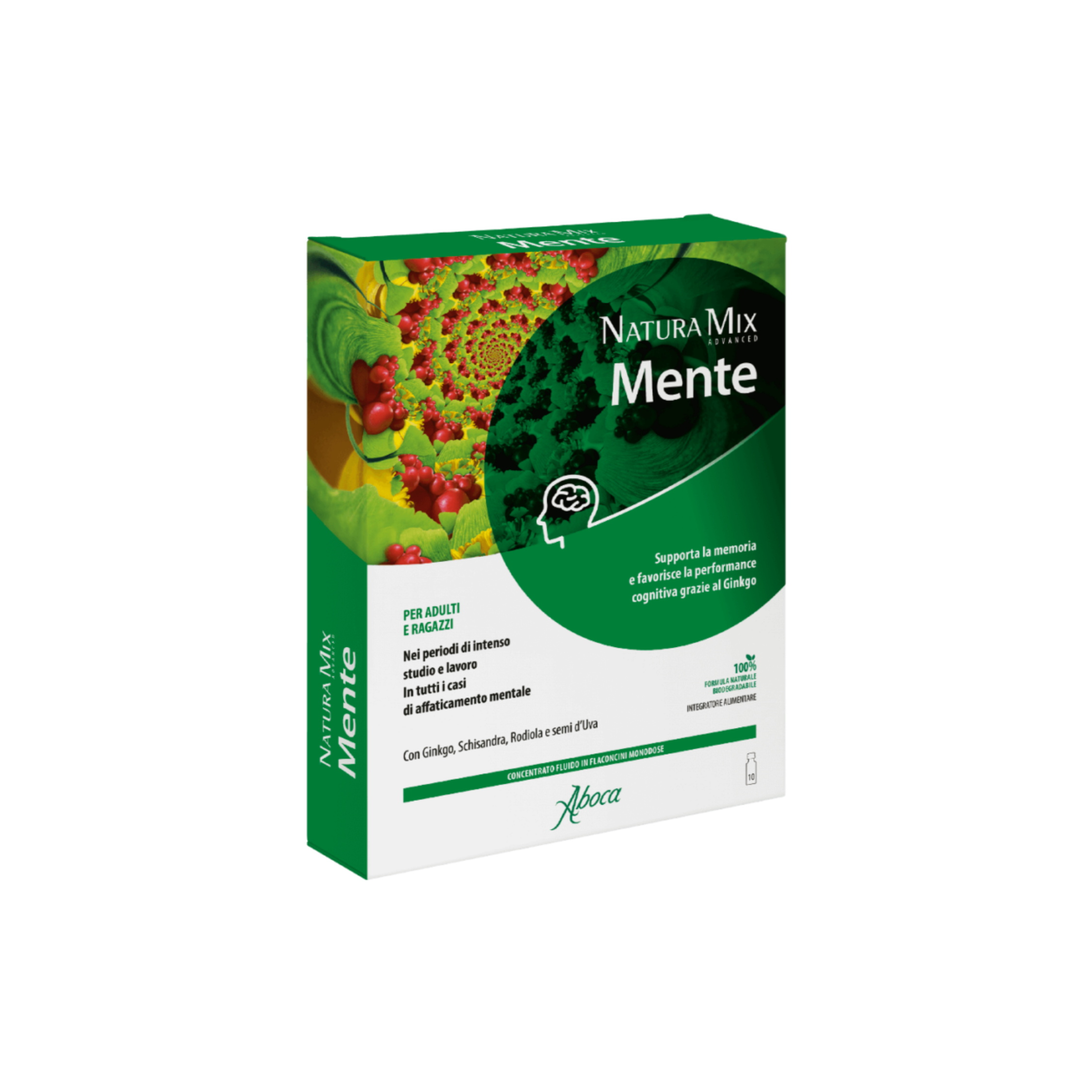 Natura Mix Advanced Mente - Flaconcini Concentrato fluido