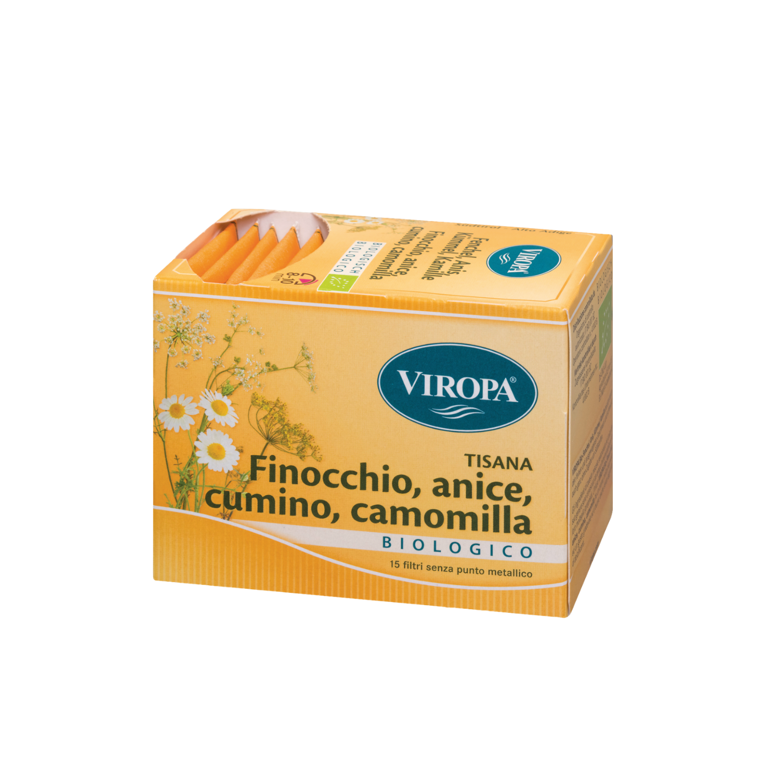 Viropa Finocchio, Anice, Cumino, Camomilla Bio