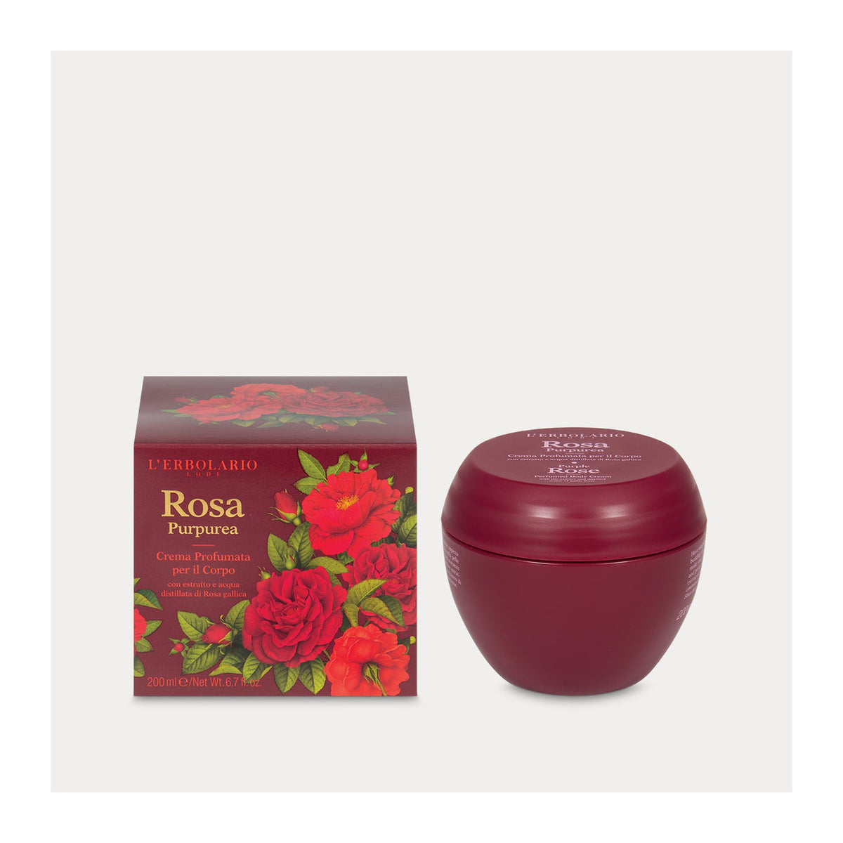 Crema Profumata per il Corpo Rosa Purpurea