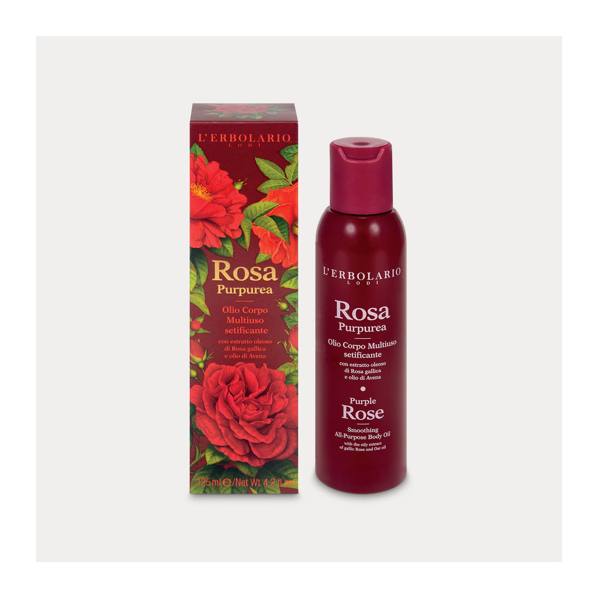 Olio Corpo Multiuso Setificante Rosa Purpurea