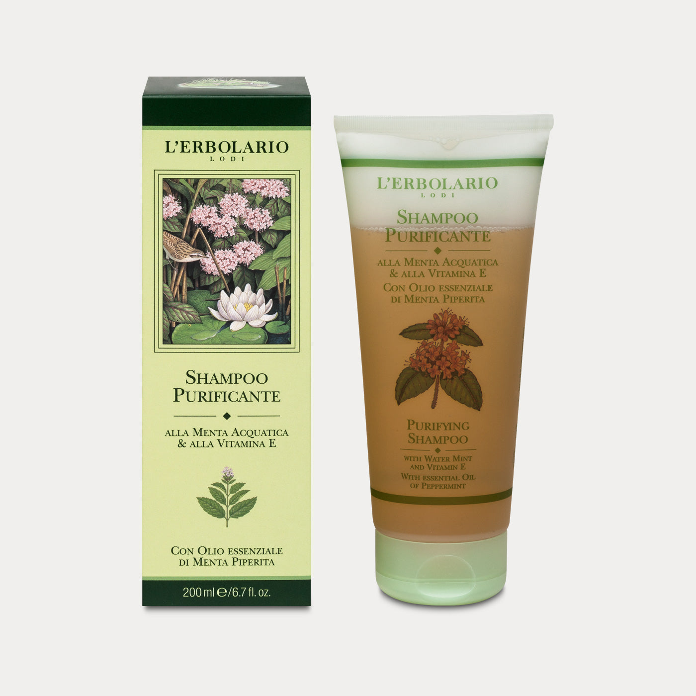 Shampoo Purificante alla Menta e alla Vitamina E